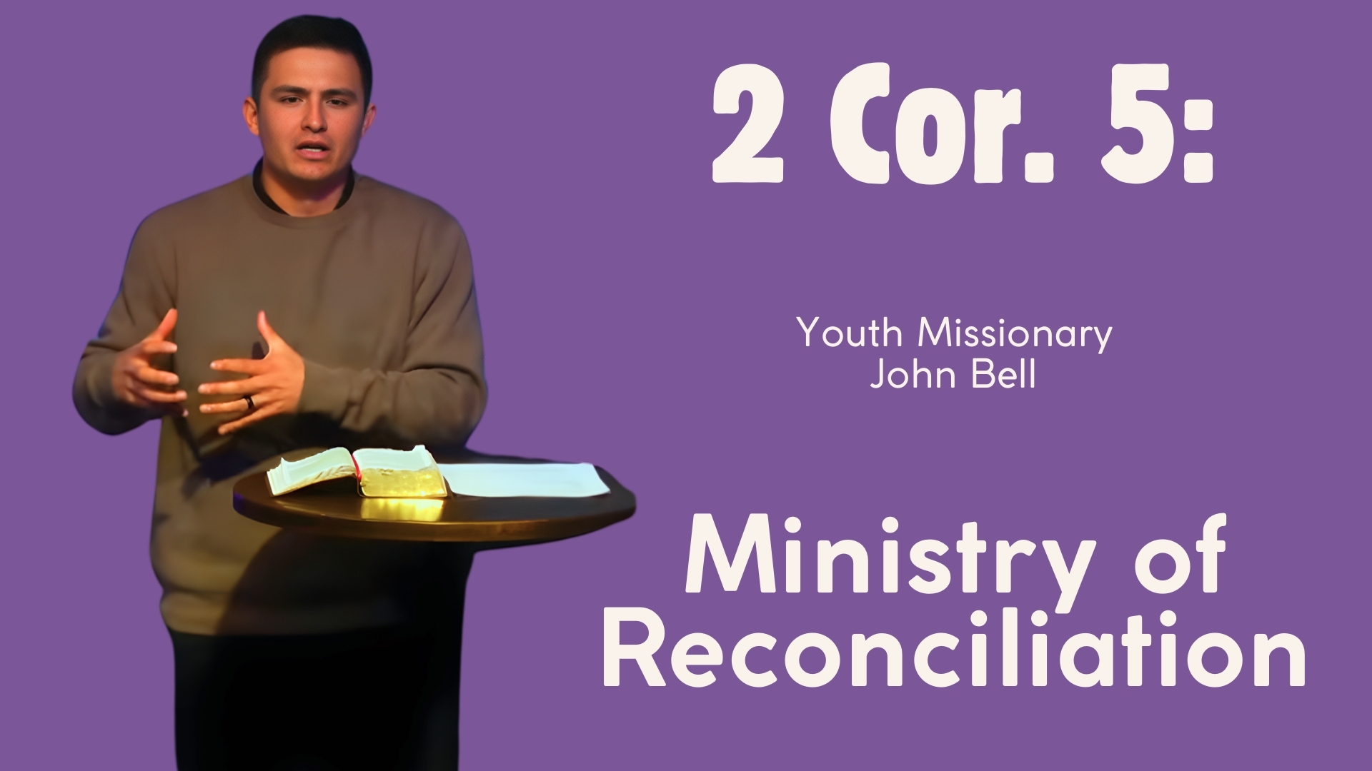 Ministry of Reconciliation – John Bell
